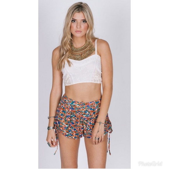 RAGA Pants - [Raga] Painted Garden Shorts